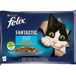 Felix Fantastic Wiejskie Smaki W Galaretce Z Łososiem I Pstrągiem 4x85g