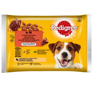Pedigree Vital Protection Mokra Karma Dla Dorosłych Psów Jagnięcina I Kurczak W Galaretce 4x100g