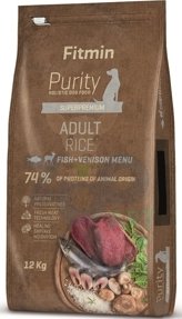 Fitmin Purity Adult Fish, Venison & Rice 12kg