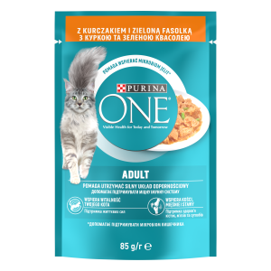 Purina One Adult Karma Dla Kota Z Kurczakiem I Zieloną Fasolką 85g