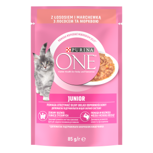 Purina One Junior Karma Dla Kociąt Z Łososiem I Marchewką 85g