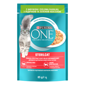 Purina One Sterilcat Karma Dla Kota Z Indykiem I Zieloną Fasolką 85g