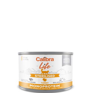 Calibra Cat Life Sterilised Karma Dla Kota Z Indykiem 200g