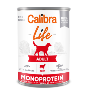 Calibra Dog Life Adult Beef With Carrots Karma Dla Psa 400g