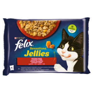 Felix Sensations Jellies Karma Dla Kota Wiejskie Smaki W Galaretce 4x85g