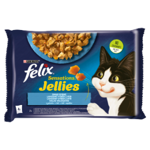 Felix Sensations Jellies Karma Dla Kota Smaki Rybne W Galaretce 4x85g