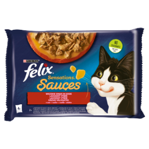 Felix Sensations Sauces Karma Dla Kota Wiejskie Smaki W Sosie 4x85g
