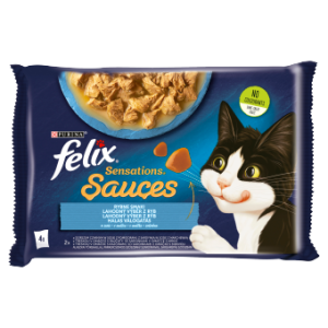 Felix Sensations Sauces Karma Dla Kota Smaki Rybne W Sosie 4x85g