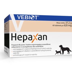 Vebiot Hepaxan Suplement Dla Psa 60 Tabletek