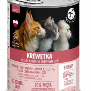 PetRepublic kawałki w sosie z krewetką 400g dla kota