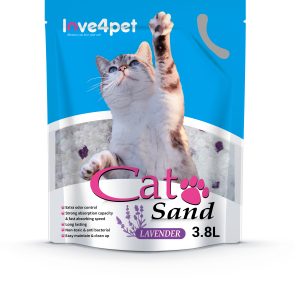 Żwirek Silikonowy dla Kota Cat Sand Lavender 3,8l