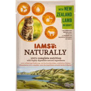 IAMS Naturally Adult Cat with New Zealand Lamb in Gravy 85g