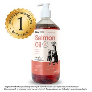Lab-v Olej Z Łososia 100% Dla Psa i Kota 1000ml