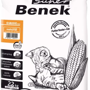SUPER BENEK Corn Żwirek Kukurydziany Zapach Naturalny 35L