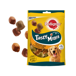 Pedigree Tasty Bites Chewy Cubes Przysmak Dla Psów Z Kurczakiem I Kaczką 130g