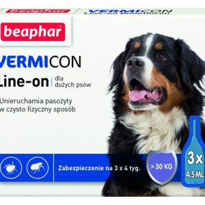 BEAPHAR VERMICON Line-on Pies L Powyżej 30kg 3x4,5ml