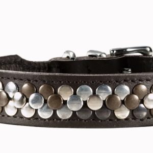 Hunter Arizona Obroża Dla Psa Ze Skóry Bydlęcej Ciemnobrązowa 37cm