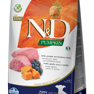 Farmina N&D Pumpkin Grain Free Canine Puppy Mini Lamb&Blueberry 800g
