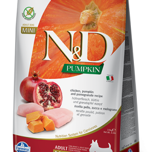Farmina N&D Pumpkin Grain Free Canine Adult Mini Chicken&Pomegranate 2,5kg