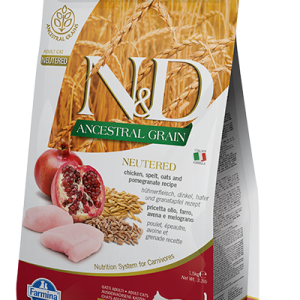 Farmina N&D Ancestral Grain Feline Neutered Chicken&Pomegranate 5kg