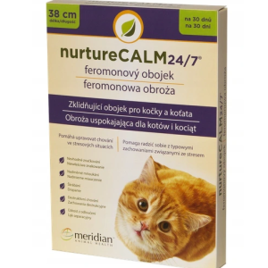 Meridian Animal Health NurtureCalm 24/7 Feline Pheromone Collar Obroża Uspokajająca Dla Kota 38cm