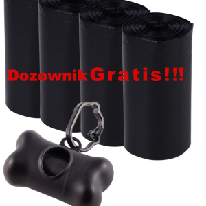 Zestaw woreczki na odchody 330szt (22 x 15szt) + dozownik GRATIS
