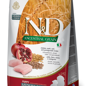 Farmina N&D Ancestral Grain Canine Puppy Medium&Maxi Chicken&Pomegranate 2,5kg
