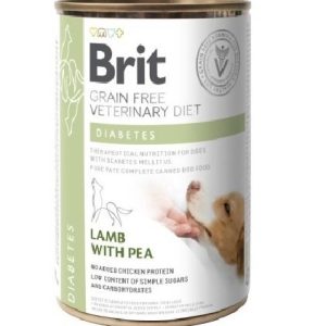 Brit Grain Free Veterinary Diet Dog Diabetes Z Jagnięciną I Groszkiem 400g