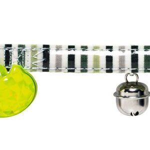 Hunter Glossy Stripes Obroża Dla Kota Zielona 19-34cm