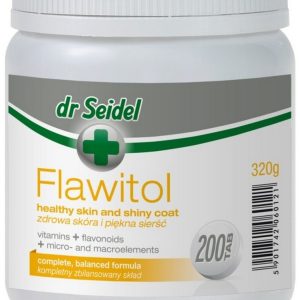 Laboratorium DermaPharm Dr Seidel Flawitol Zdrowa Skóra I Piękna Sierść 200 Tabletek