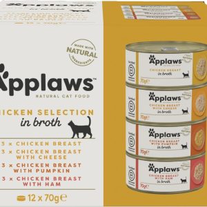 APPLAWS Chicken Selection In Broth Tins 12x70g