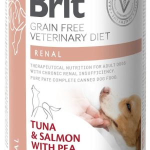 Brit Grain Free Veterinary Diet Dog Renal Tuńczyk, Łosoś I Groszek 400g