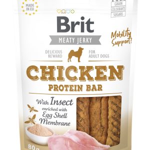 Brit Jerky Snack Chicken Protein Bar With Insect 80g