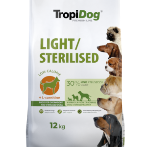 Tropidog Premium Light Sterilised Kurczak Z Ryżem 12kg