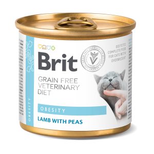 Brit Grain Free Veterinary Diet Cat Obesity Jagnięcina I Groszek 200g
