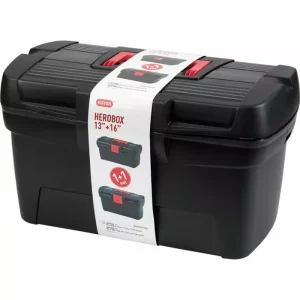 Curver Herobox Basic Zestaw Skrzynki Narzędziowe Czerwono-Czarna 13"+16"