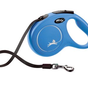 Flexi Smycz New Classic M Taśma 5m Do 25kg Niebieska