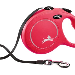 Flexi Smycz New Classic L Taśma 8m Do 50kg Czerwona