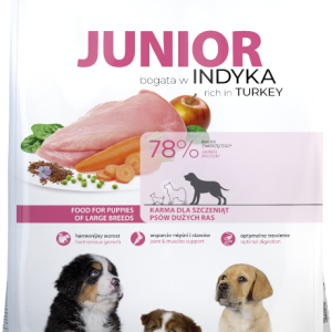 Tropidog Premium Junior Indyk Z Ryżem 12kg