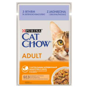 Purina Cat Chow Adult Jagnięcina I Zielona Fasolka 85g
