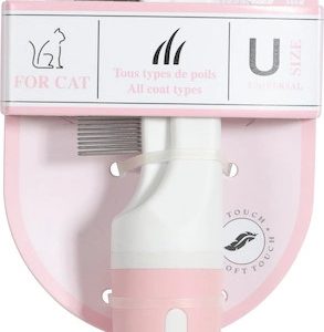 Zolux Anah Grzebień Do Wyczesywania Pcheł Dla Kotów Pudrowy Róż U