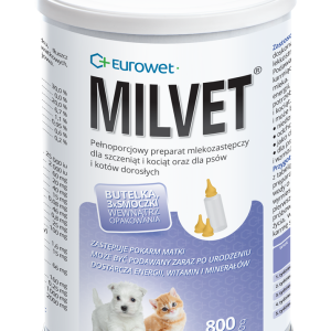 Eurowet Milvet Mleko Zastępcze Dla Szczeniąt I Kociąt 800g
