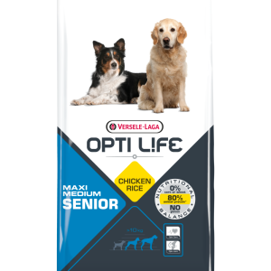 Versele-Laga Opti Life Senior Medium&Maxi Kurczak Z Ryżem Dla Średnich I Dużych Ras W Wieku Powyżej 7 Lat 12,5kg