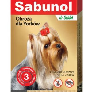 Laboratorium DermaPharm Sabunol Ozdobna Złota Obroża Dla Yorków 35cm