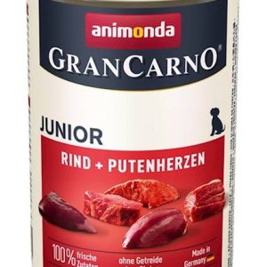 Animonda GranCarno Junior Wołowina + Serca Indyka 400g