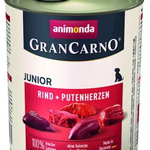 Animonda GranCarno Junior Wołowina + Serca Indyka 800g
