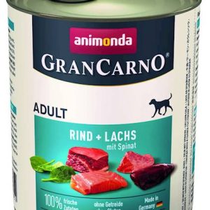 Animonda GranCarno Adult Dog Wołowina + Łosoś Z Szpinakiem 800g