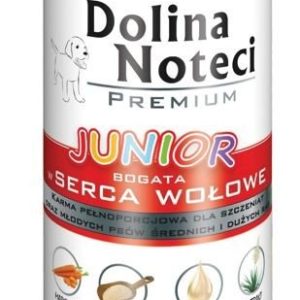 Dolina Noteci Premium Junior Bogata W Serca Wołowe 400g