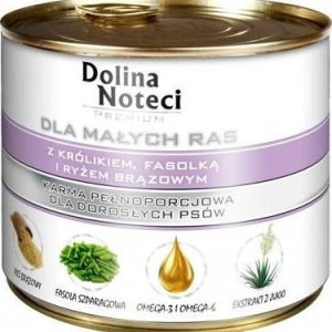 Dolina Noteci Premium Dla Psów Małych Ras Z Królikiem, Fasolką I Ryżem 185g