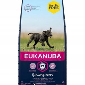 Eukanuba Puppy&Junior Large Breed 15kg + 3kg GRATIS